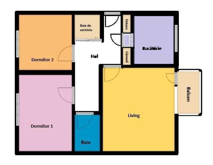 Apartament decomandat, 3 camere, Radauti - 15