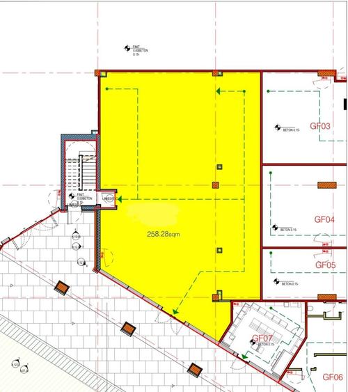 Spațiu comercial, de 258 mp, în Bucureștii Noi