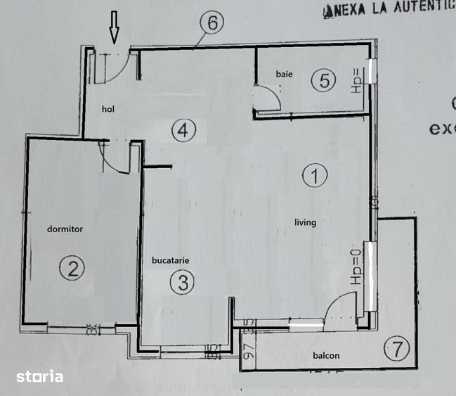 Apartament cu 2 camere semidecomandat în Luna