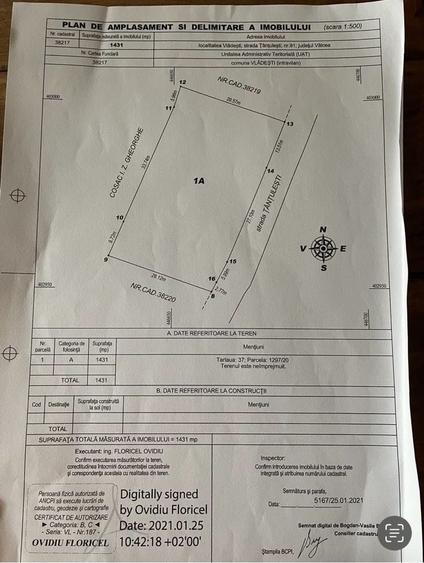 lot teren intravilan -comuna vladesti ,strada Tanturesti,Valcea - 5