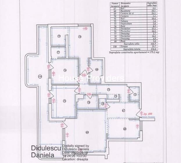 Apartament cu 4 camere, mobilat în Pipera