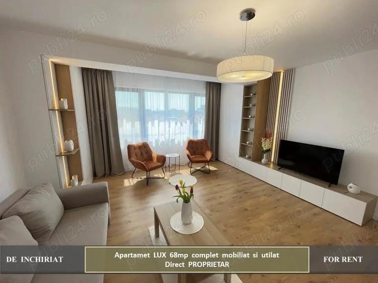 Proprietar Ap 2 cam. BLOC NOU Rond OMV Pipera Parcare Prima Inchiriere - 1