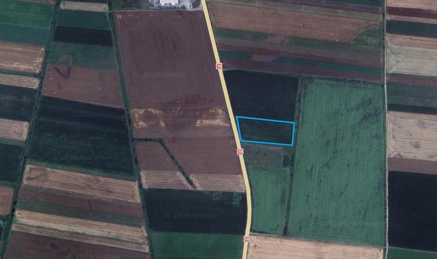 Vanzare teren intravilan industrial, DN 13, 14.450 mp, D: 84 m, PUZ, comision 0% - 1