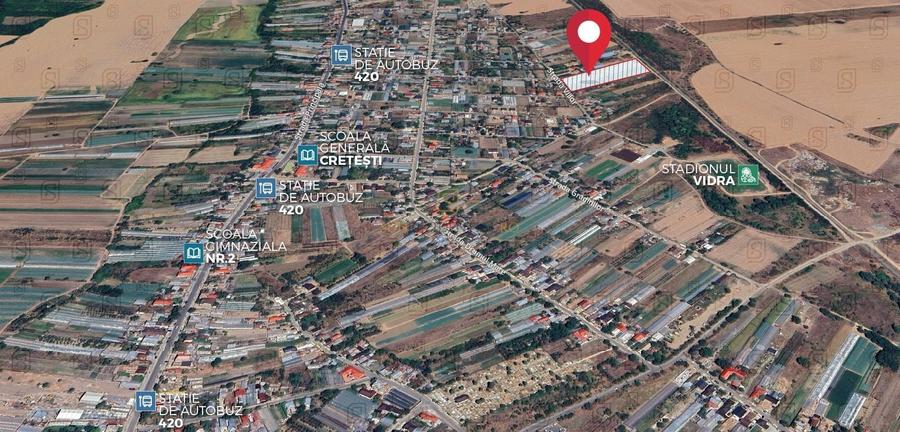 Teren intravilan 7.172 mp, Deschidere 36 ml, Vidra, Cretesti - 4