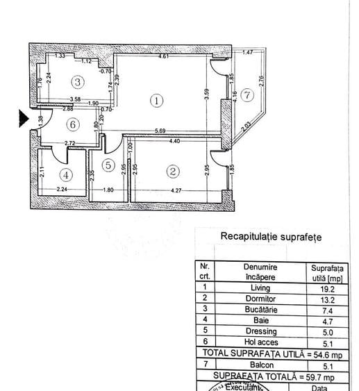 Apartament cu 2 camere decomandat, mobilat în Băneasa