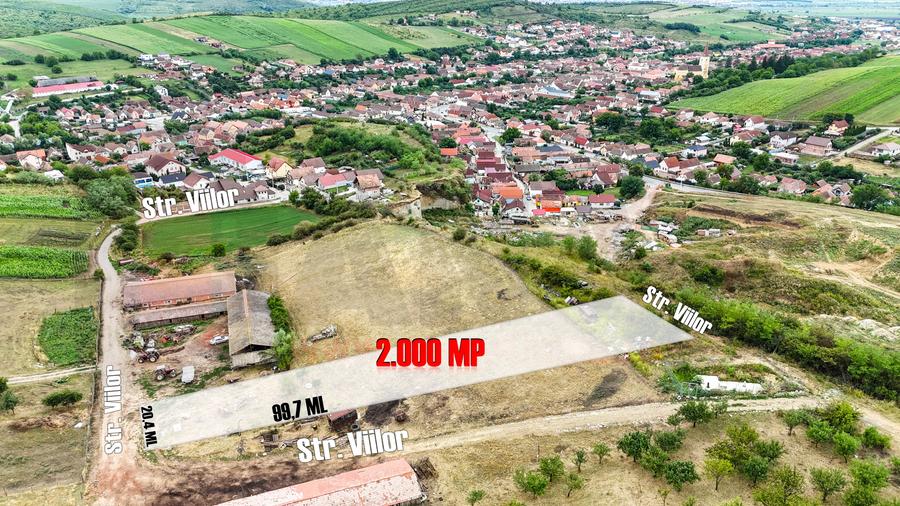 Teren de 2000 mp, deschidere la 2 strazi, Sura Mare |SkyVideo - 1