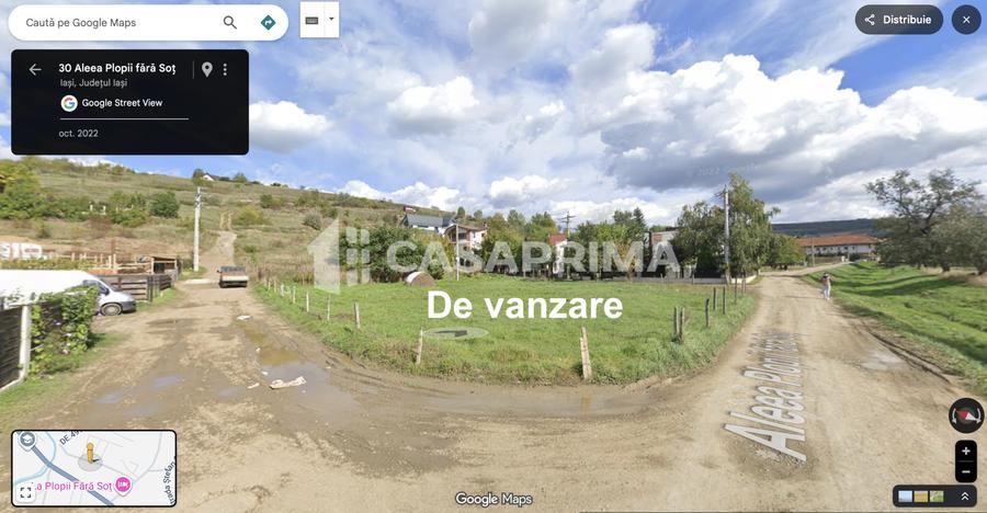 Teren Bucium – 100 m de Plopii Fără Soț / Ideal case sau blocuri 1230 mp! - 2