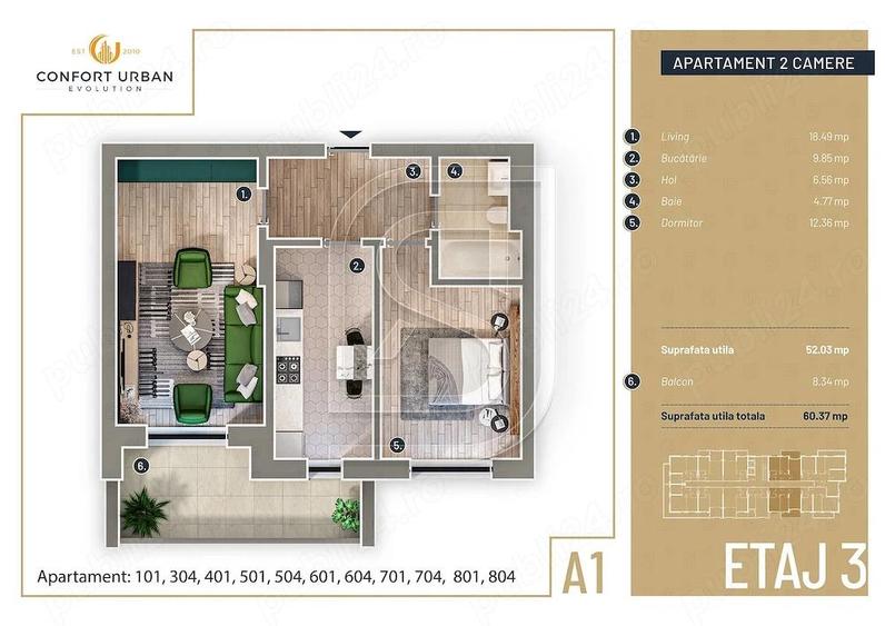 Apartament 2 camere, Confort Urban, Sos Salaj, Rahova - 2