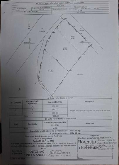 Teren 1662MP Potangeni, comuna Movileni, deshidere mare!!! - 4