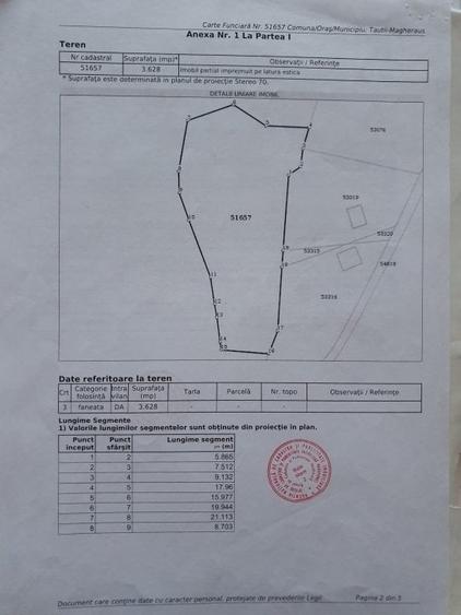 TAUTII MAGHERAUS strada 74 teren intravilan de aprox 36ari ! - 2