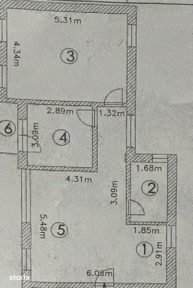 Apartament cu 3 camere semidecomandat în Bulgaria