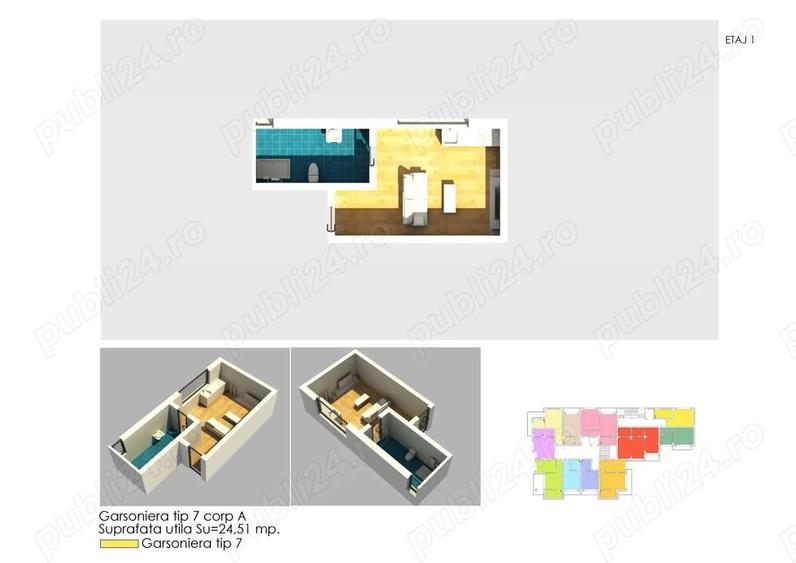 De la 830 m2 + TVA- Garsoniera 24.5 m2 utili in Costinesti - 4