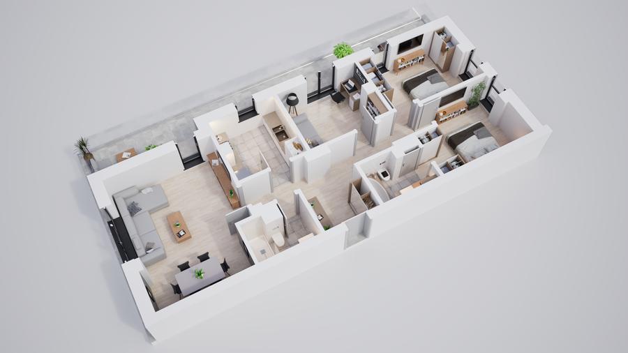 Apartament 4 camere, spațios, ansamblu verde, parcari subterane, boxe depozitare - 3