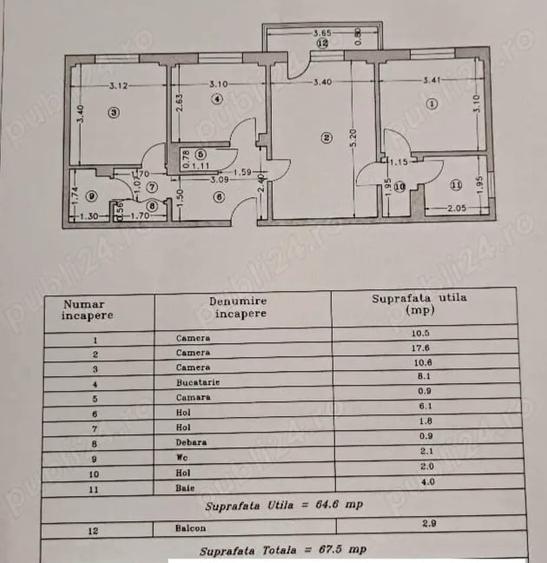 Apartament 3 camere cu 2 bai II Iancului-Pantelimon II Mega Mall! - 12
