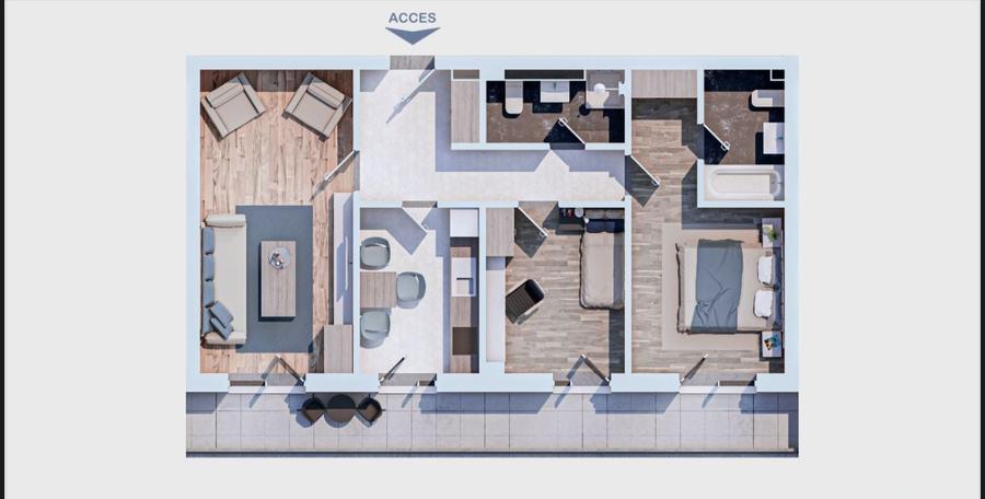 Preț imbatabil de lansare - 1.450€/mp, Apartament cu 3 camere, 2 băi - 7