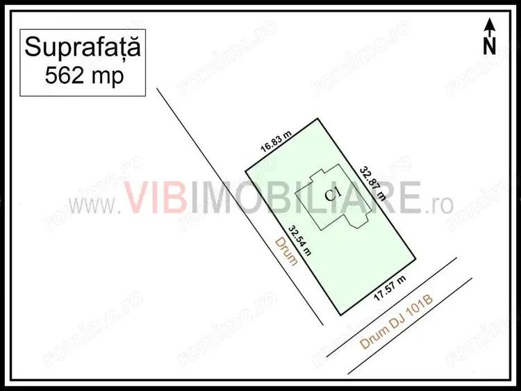 Snagov Ciofliceni, casa parter, 3 camere, teren 562 mp - 5