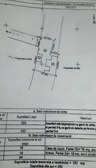 45500 Euro- 293 m.p. Teren si casa demolabila in mun. Galati - 6