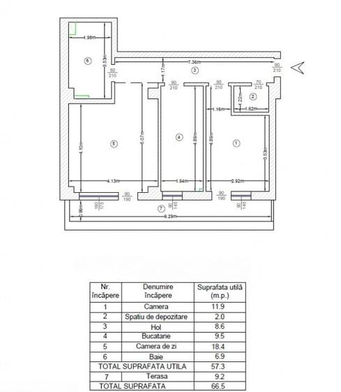 COMISION 0%! 2 CAMERE+ TERASA CU VEDERE PANORAMICA - 12