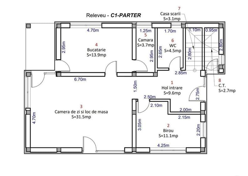 Casă cu 4 camere cu Teren 530 Mp în Cristian