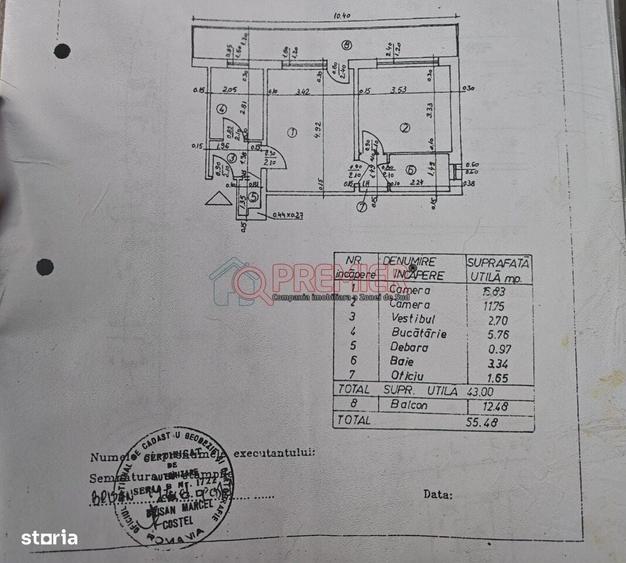 2 camere - 55 mp - Etaj 1 - Nitu Vasile - Brancoveanu - 78.500 Euro - 2