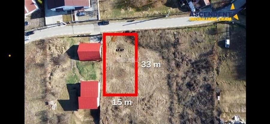 FILM!Teren intravilan, construibil in Valea Iubirii pe 500 mp, aria Corunca, acc