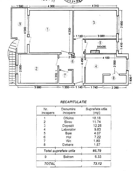 Inchiriez spatiu comercial-ap 3 camere Parter - 1