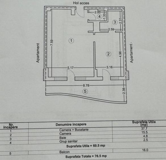 Apartament cu 2 bai in complex Casa del Mar - 11