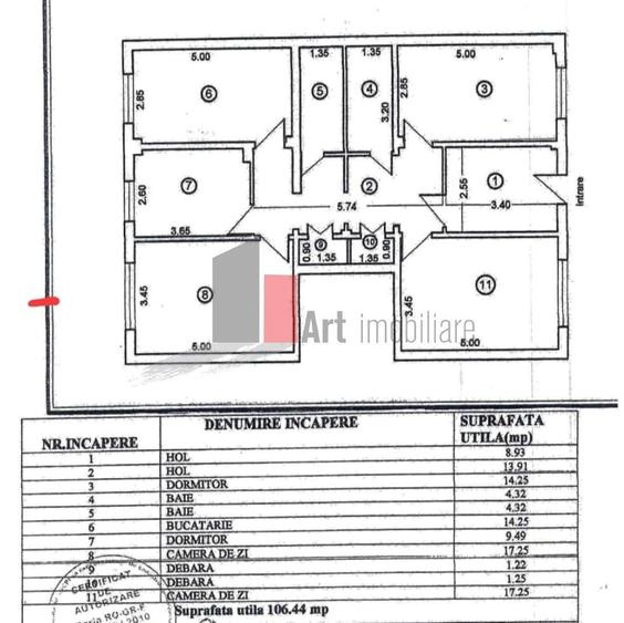 Ap 4 cam Giurgiu decomandat, parter - 2