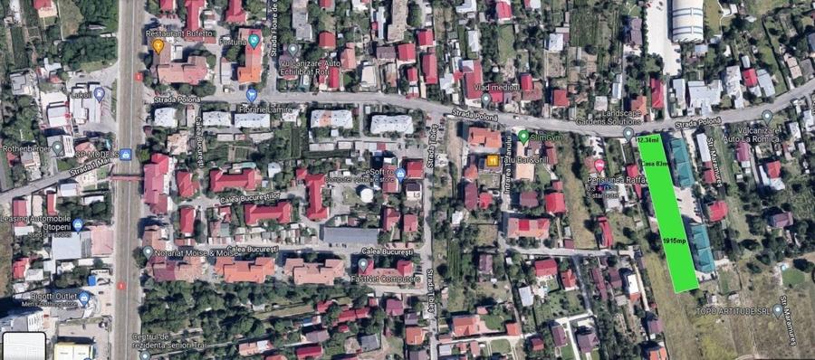 Teren intravilan 1915mp ,cu casa locuibila  parter in suprafata de 83mp+anexa! - 1