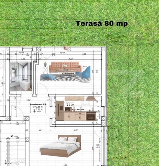 Apartament de vanzare, cu 2 camere + Gradina 80 mp, zona Ciarda Rosie Apartament de vanzare, cu 2 camere + Gradina 80 mp, zona Ciarda Rosie