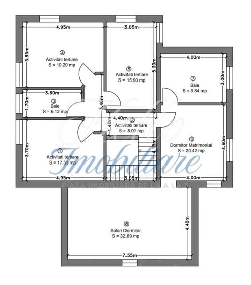 Casă individuală cu 7 camere cu Canalizare în Bună Ziua