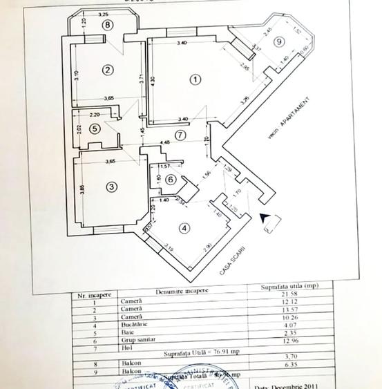 Apartament 3 camere decomandat - zona Trocadero - 195000 euro (Cod E13) - 8
