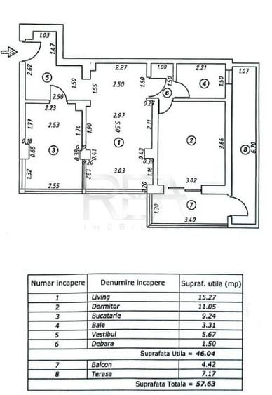 2 camere Parcul Tei, parcare, 57 mp, renovat - 12