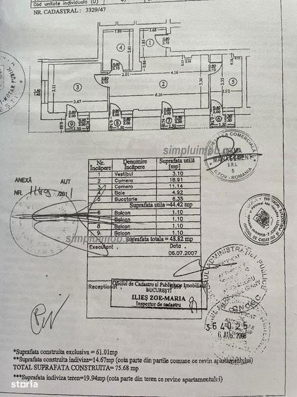 Apartament cu 2 camere, mobilat în 1 Decembrie 1918