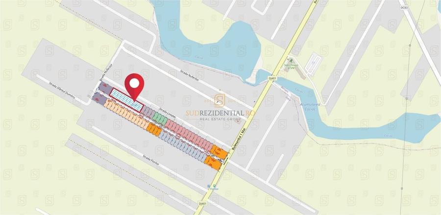 Teren 3580 mp cu autorizatie de constructie , 10 vile , Mamina Berceni - 4