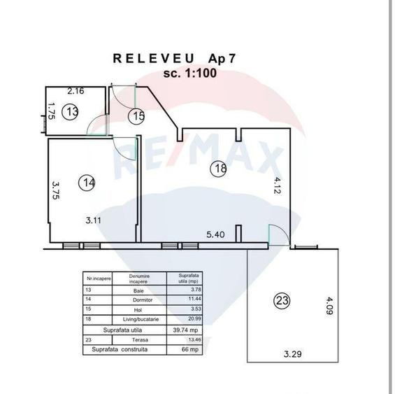 Apartament cu 2 camere de vanzare in zona Central - 12