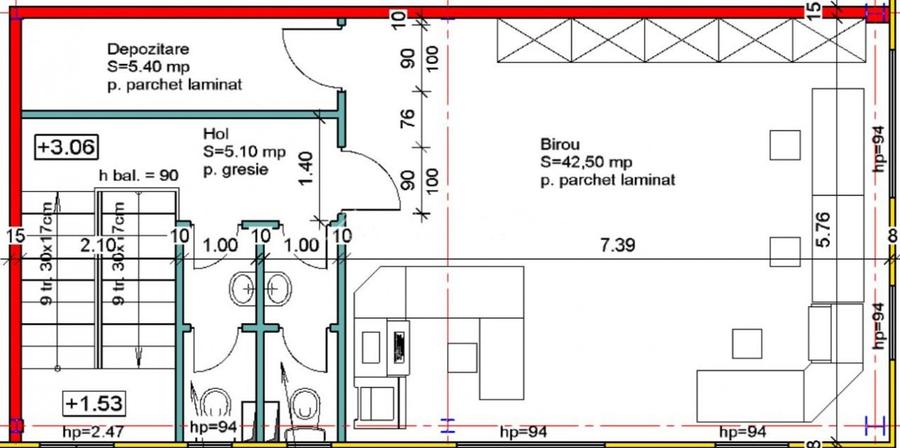 Hala de inchiriat | 440 mp utili | teren 880 mp | Floresti - 4