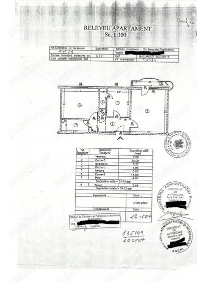 Sebastian - Vasile Topliceanu - Ap. 2 cam - 60m2 Sebastian - Vasile Topliceanu - Ap. 2 cam - 60m2