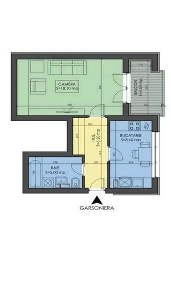 Garsoniera Spatioasa- Bloc NOU- Finisata la Cheie - Prel. Ghencea - 2
