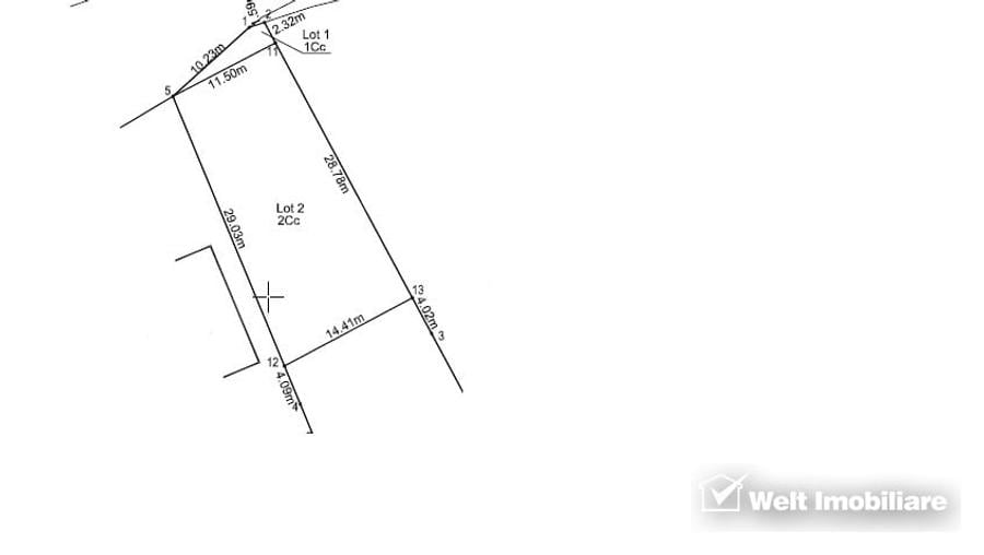 Teren pt casa individuala, PUZ cu HCL aprobat, zona Str. Vantului in Gruia - 2