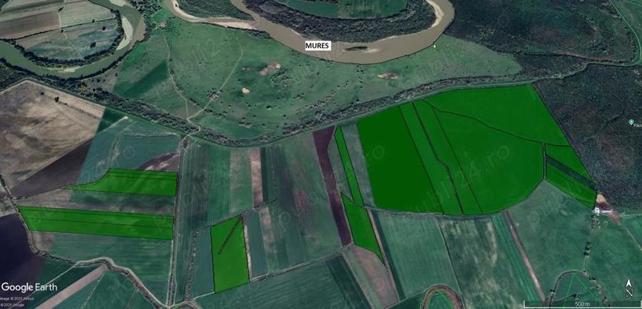 115 ha teren arabil la 30 km de Municipiul Arad - 1