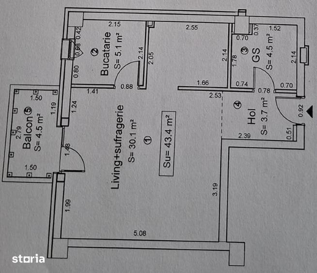 Apartament, 48 m2, - 8