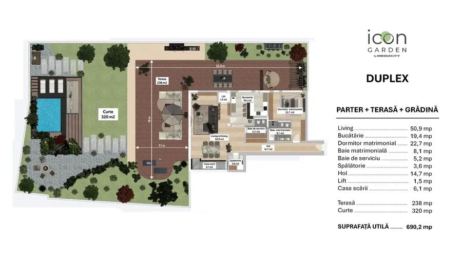 Duplex - 6 camere, ansamblu nou, finalizat, în Moșilor - 26