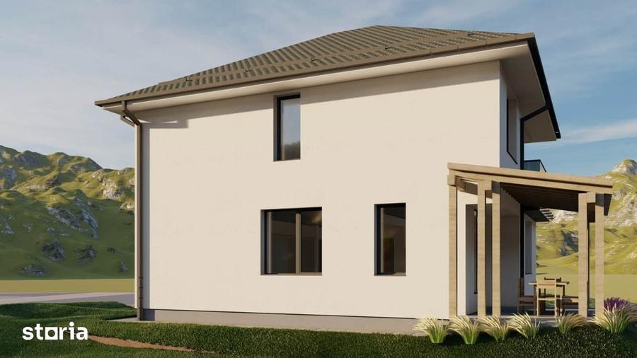 Casă cu 5 camere cu Teren 500 Mp în Chinteni