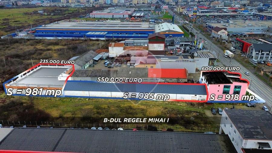Spațiu comercial, de 900 mp, în Exterior Sud