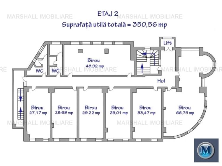 Birou, de 350.55999755859 mp, în Central
