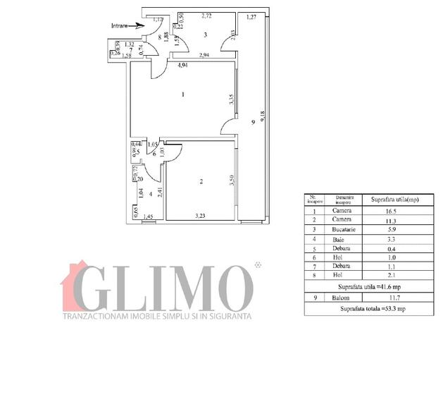 Apartament, 2 camere, la M-uri, langa Palatul Justitiei, strada Cosbuc - 8