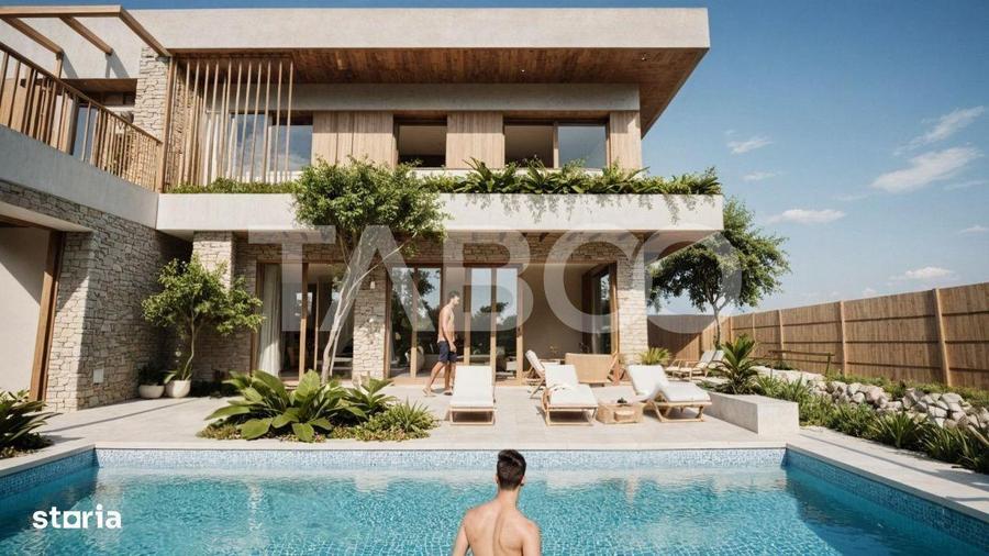 Vila de lux cu piscina 5 camere de vanzare zona Aeroportului Someseni - 5