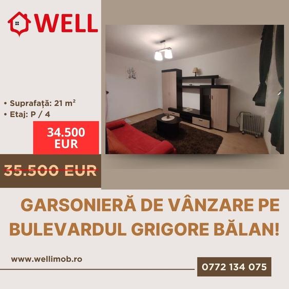 Garsonieră de vânzare pe bulevardul Grigore Bălan! - 6