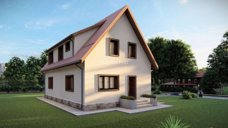 Casa individuala, 143 mp utili, 800 mp teren, Salicea